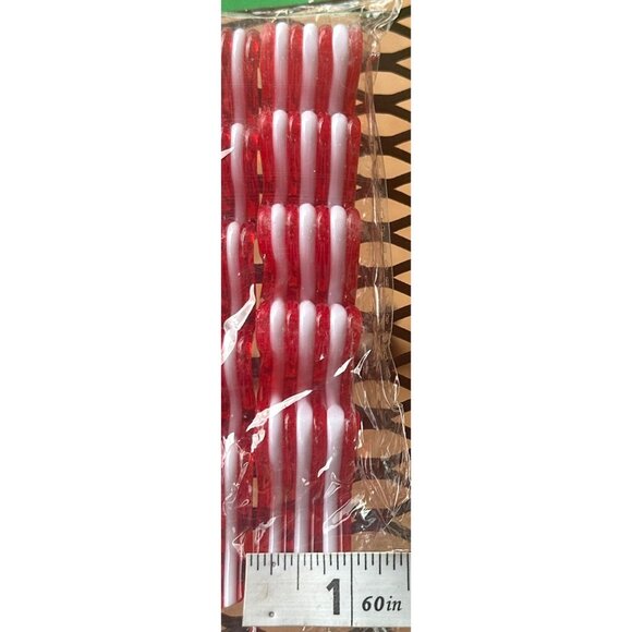Four 4-pack Dolgencorp, Inc. Multicolored Striped Plastic Candy Decorations-NEW - Picture 10 of 11